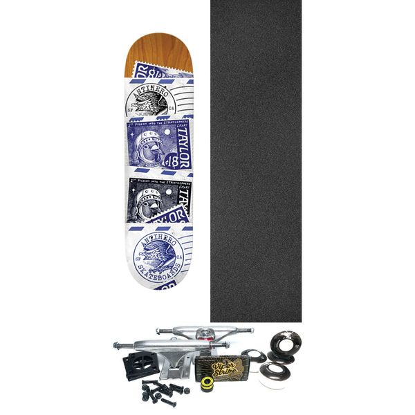 Anti Hero Skateboards Grant Taylor Postal Skateboard Deck - 8.38" x 32.25" - Complete Skateboard Bundle